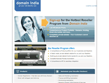 Tablet Screenshot of partner.domainindia.org