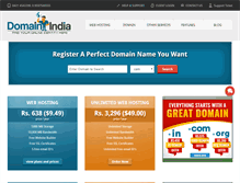 Tablet Screenshot of domainindia.org